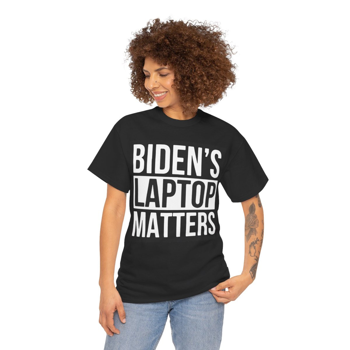 Biden's Laptop Matters Unisex Heavy Cotton Tee