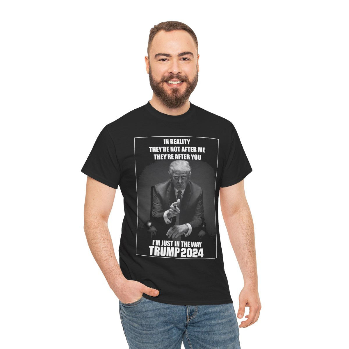 I'm Just In The Way They're after You Trump 2024   Men's Short Sleeve Tee