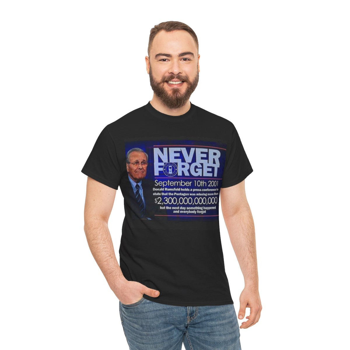 Never Forget Sept 10th 2001 covered up by 911 unisex Short Sleeve T Shirt