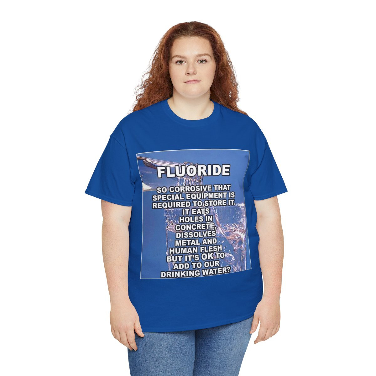 FLUORIDE Toxic Waste Unisex Heavy Cotton Tee