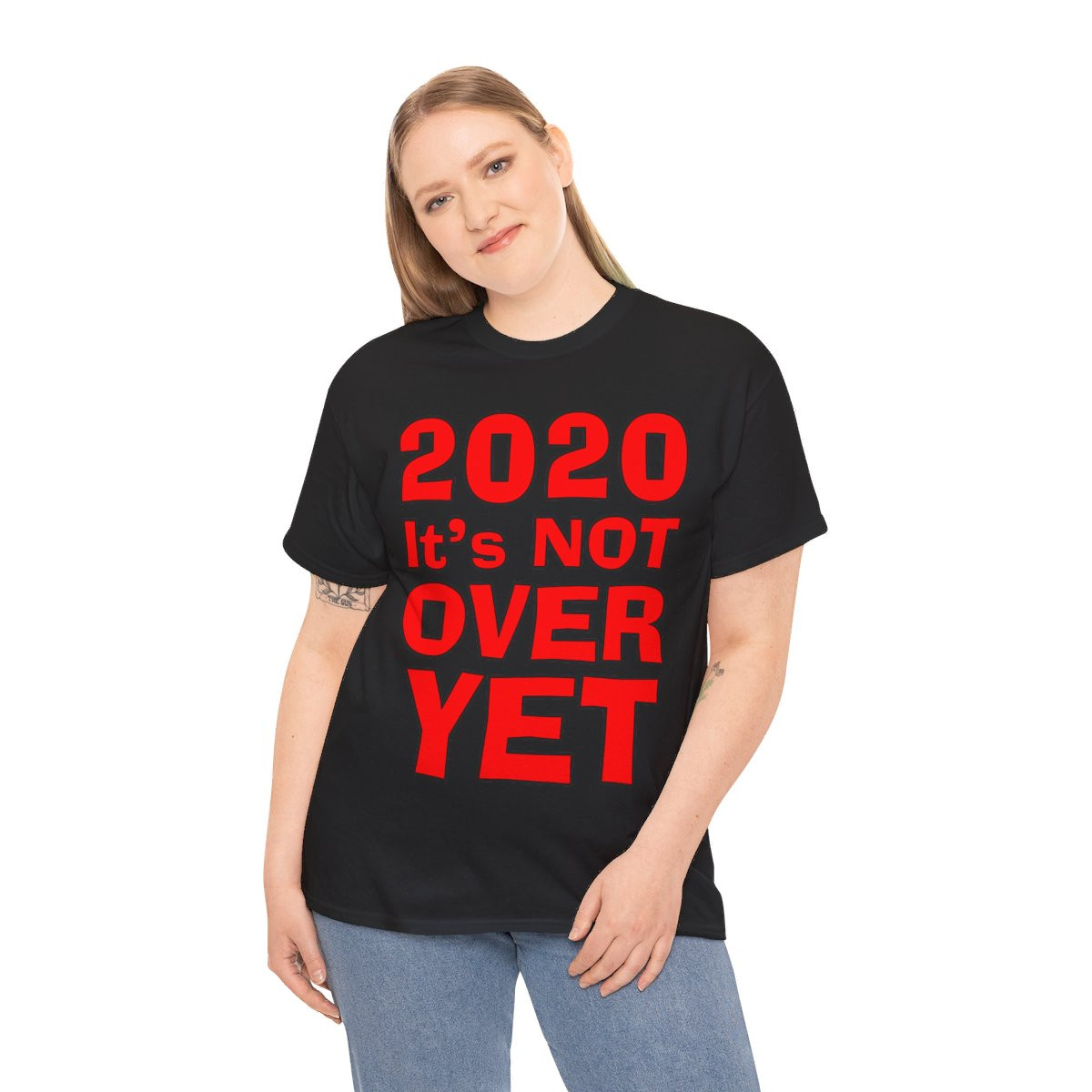 2020 It's Not Over Yet red Unisex Heavy Cotton Tee
