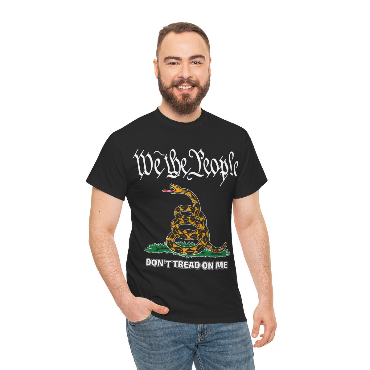 We The People Don't Tread On Me Unisex Heavy Cotton Tee