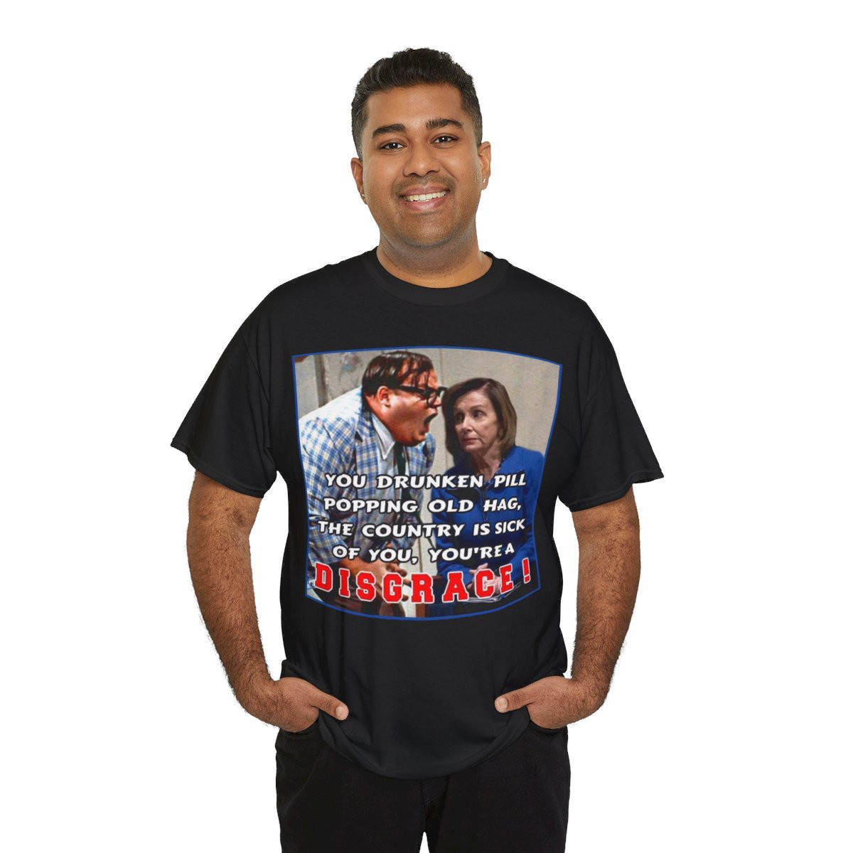 Nancy Pelosi You're A Disgrace Trump 2024 Short Sleeve Tee