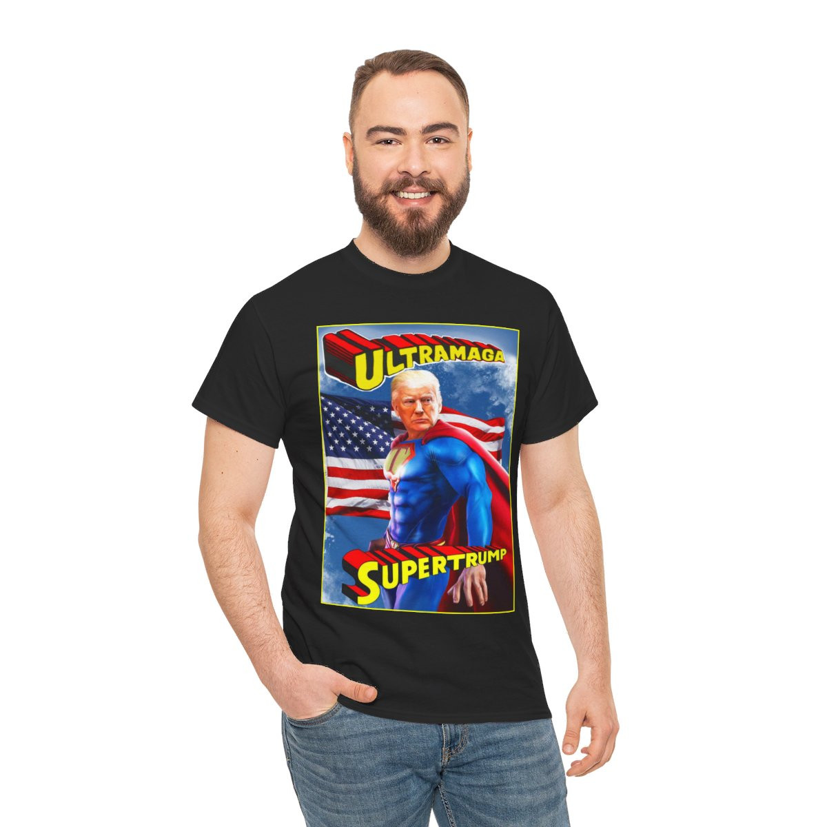 Ultra maga Super Trump Men's Short Sleeve Tee