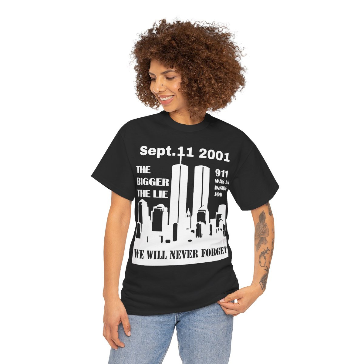911 It Was An Inside Job Never Forget 2 Unisex Short Sleeve Tee