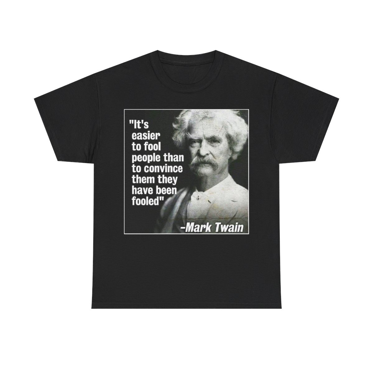 Easier To Fool People Than convince they've  been fooled Unisex Heavy Cotton Tee
