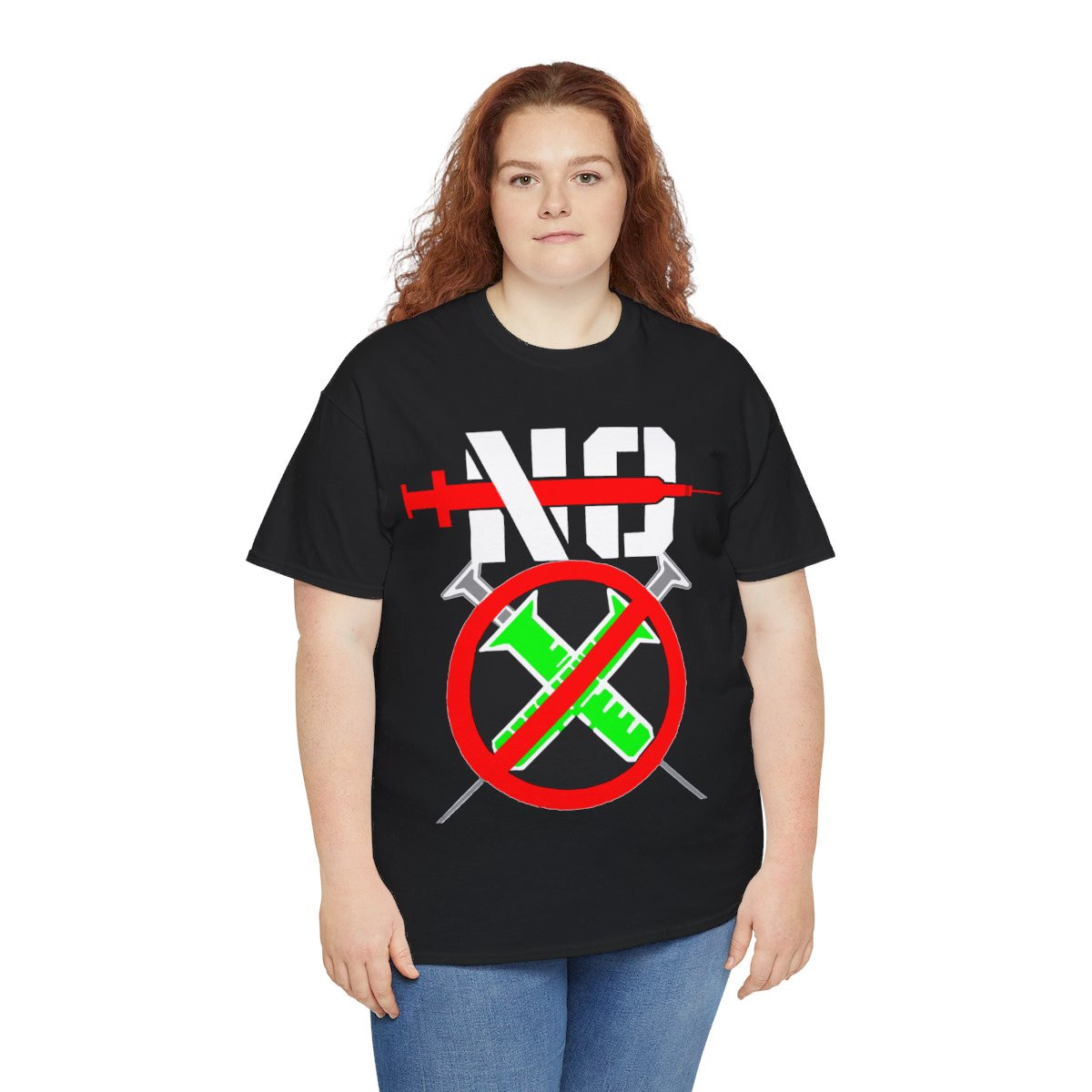 No Jab no injections no vaccines unisex Short Sleeve Tee
