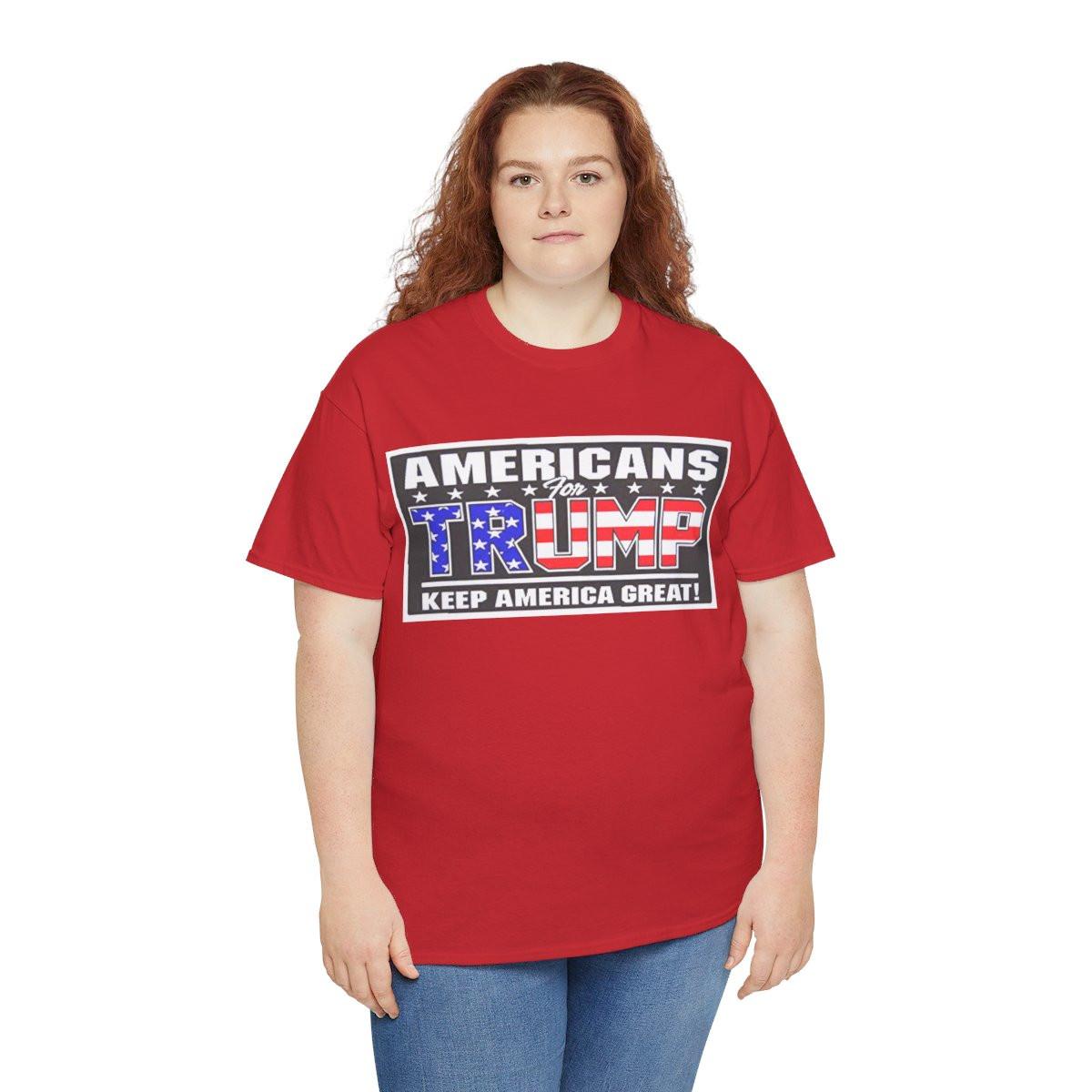 Americans for Donald Trump 2024 Unisex Heavy Cotton Tee