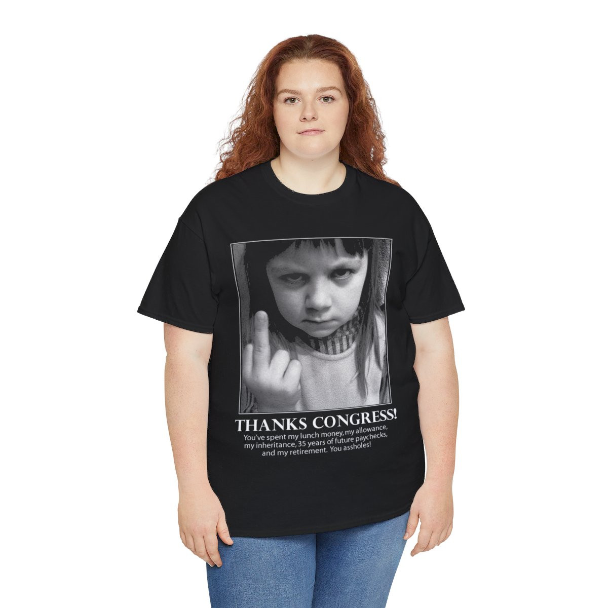 Thanks Congress You've  Spent My Lunch Money Unisex Heavy Cotton Tee