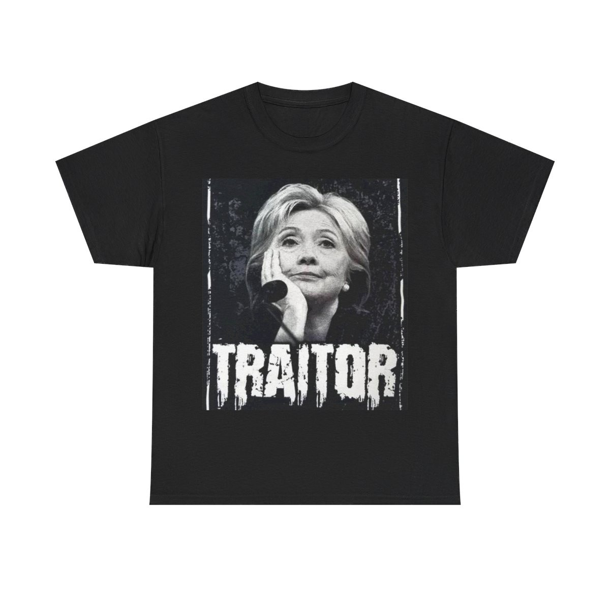 TRAITOR Hillary Clinton Lock Her Up Unisex Heavy Cotton Tee