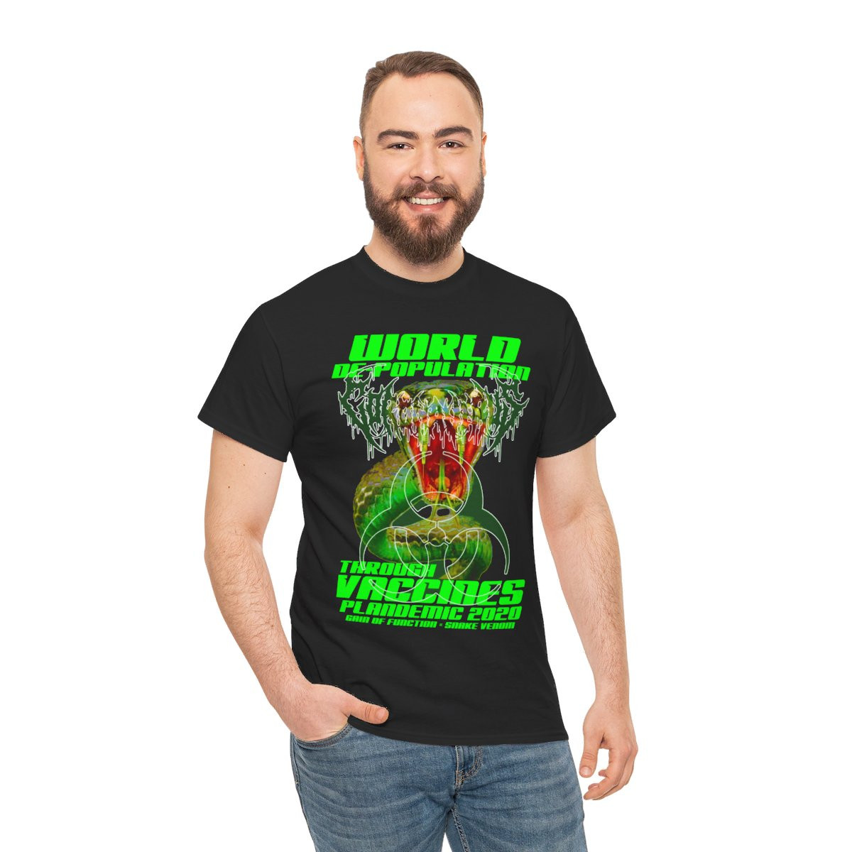 Depopulation Through Vaccines unisex Short Sleeve Tee