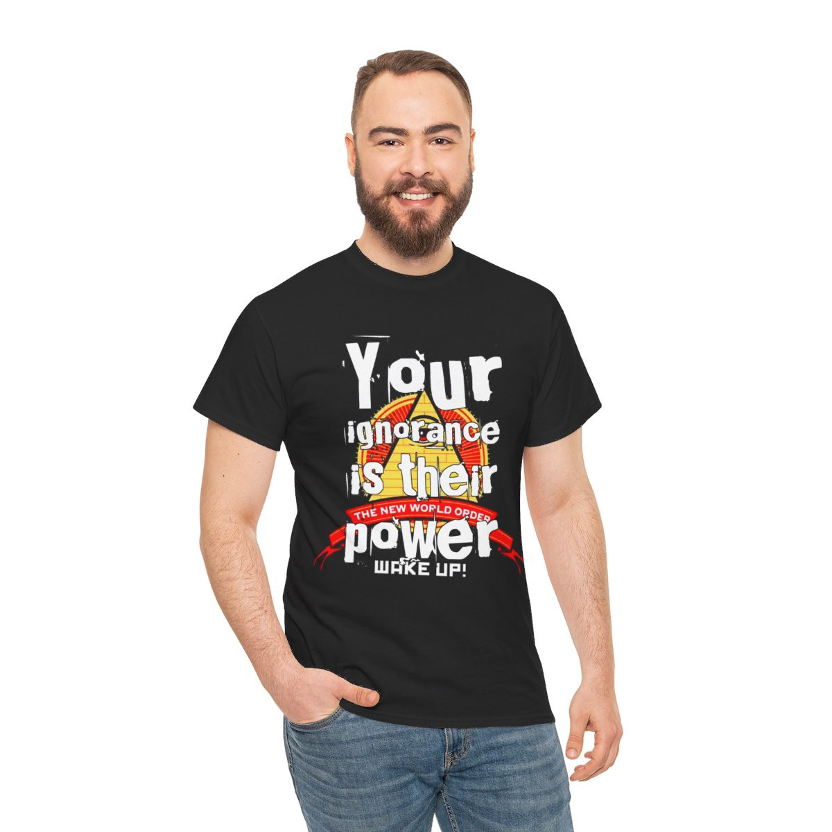 Your Ignorance is Their Power Wake Up NWO unisex Short Sleeve Tee