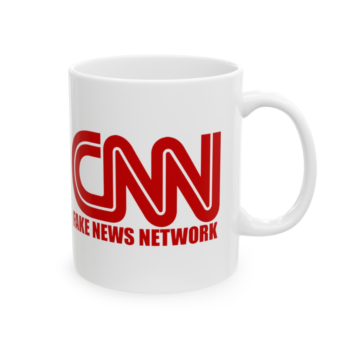CNN Fake News Network Wht Ceramic Mug 11oz