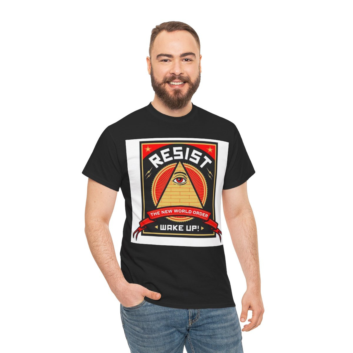 Resist The New World Order Men's Short Sleeve Tee