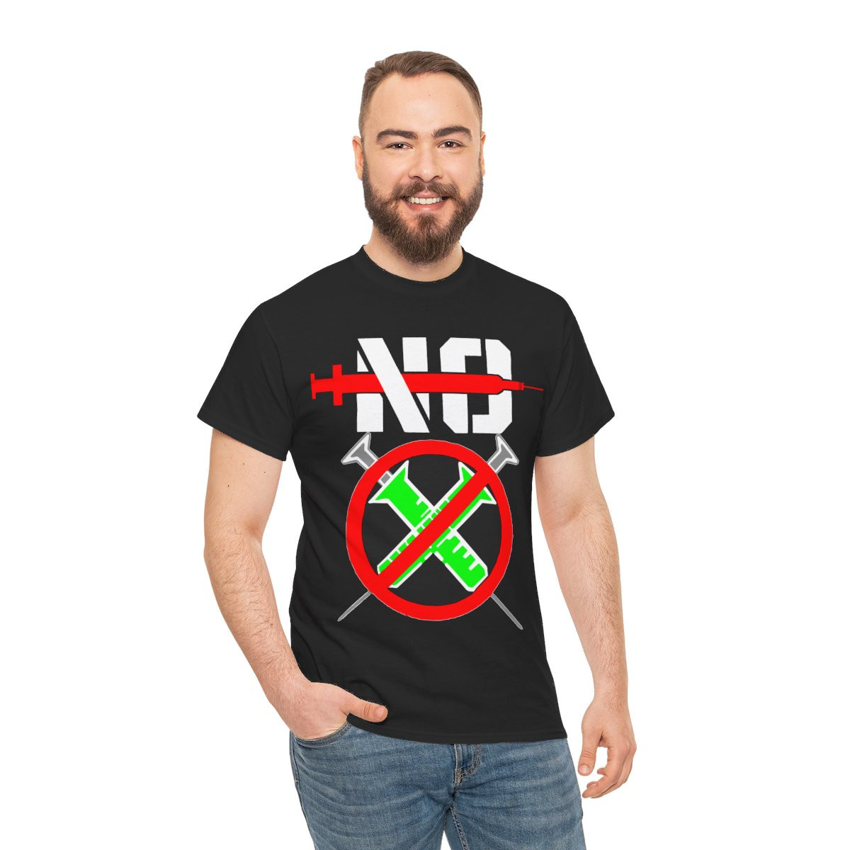 No Jab no injections no vaccines  Short Sleeve Tee