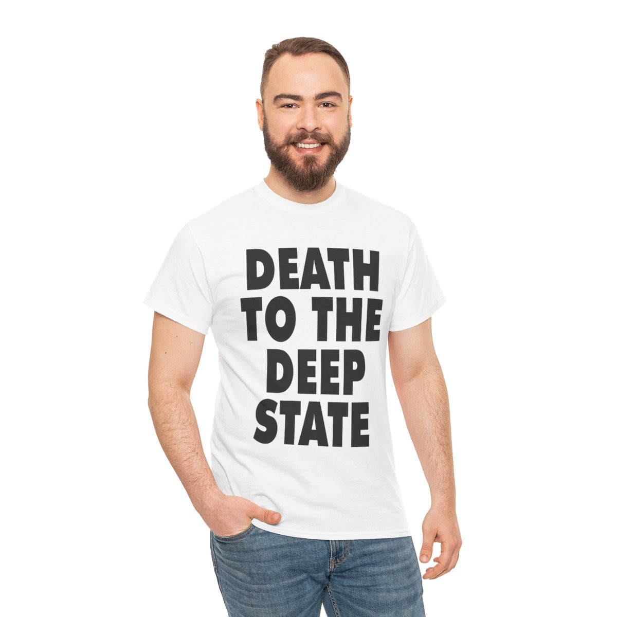 Death To The Deep State Men's Short Sleeve Tee