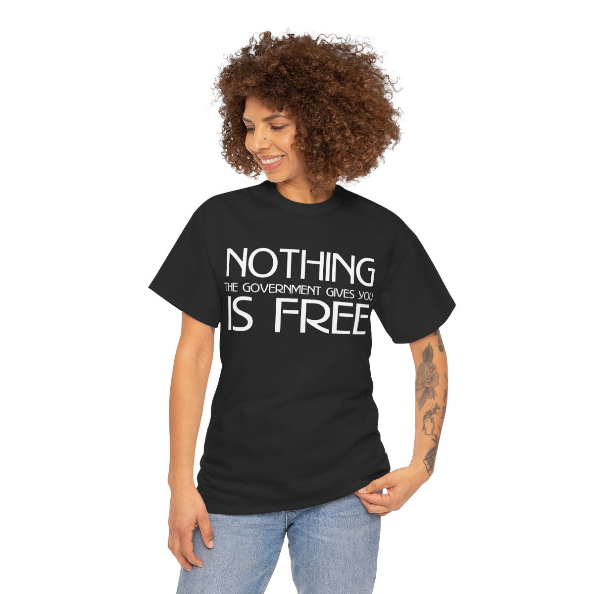 Nothing The Government Gives You In Free  Men's Short Sleeve Tee