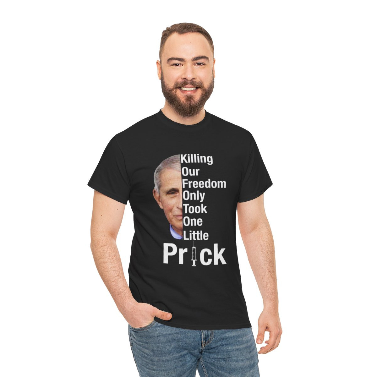 Killing Our Freedom Only Took One Little Prick Men's Short Sleeve Tee