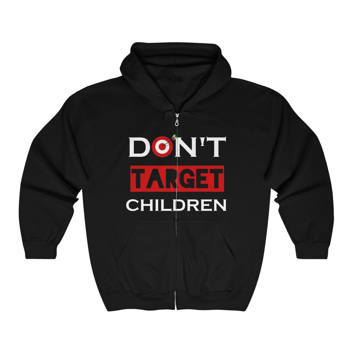 Don't TARGET Children  Unisex Heavy Blend™ Full Zip Hooded Sweatshirt