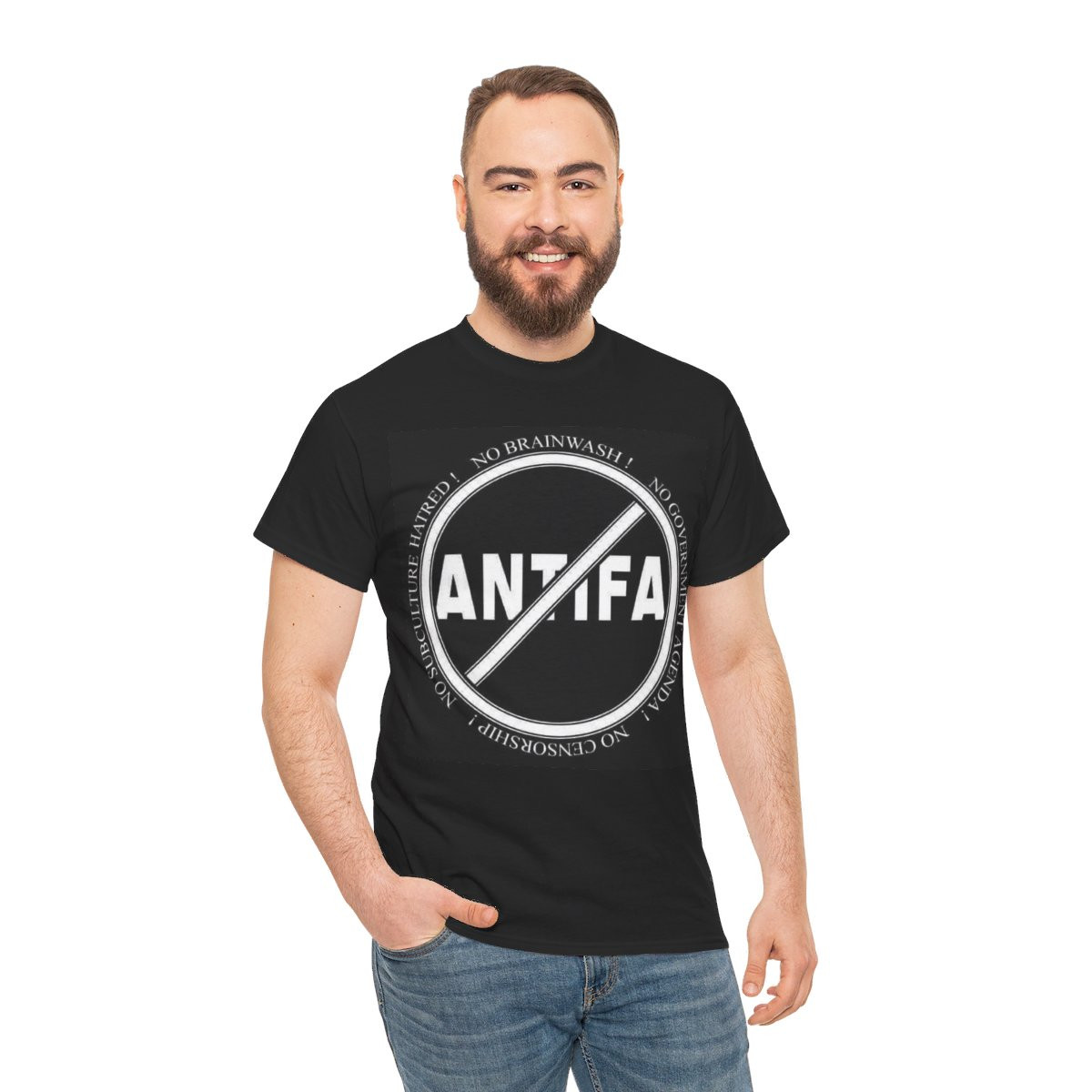 No Antifa Men's Short Sleeve Tee