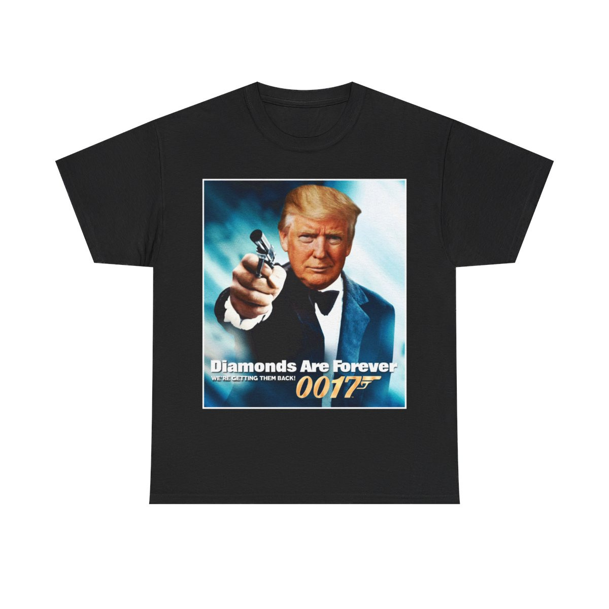 Agent 0017 Donald J Trump Diamonds Are Forever Men's Short Sleeve Tee