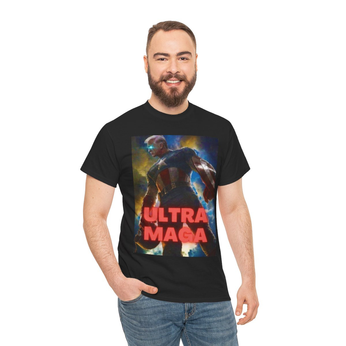 Trump Captain America Eltra Maga Short Sleeve Tee