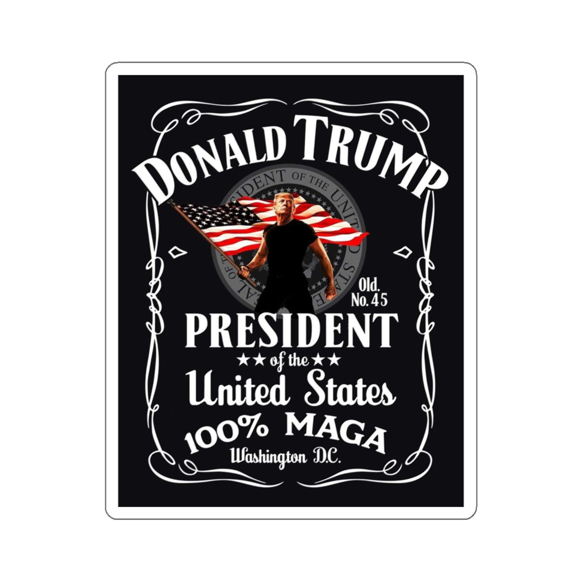 President Donald Trump ole #45 MAGA 2024 Kiss-Cut Stickers