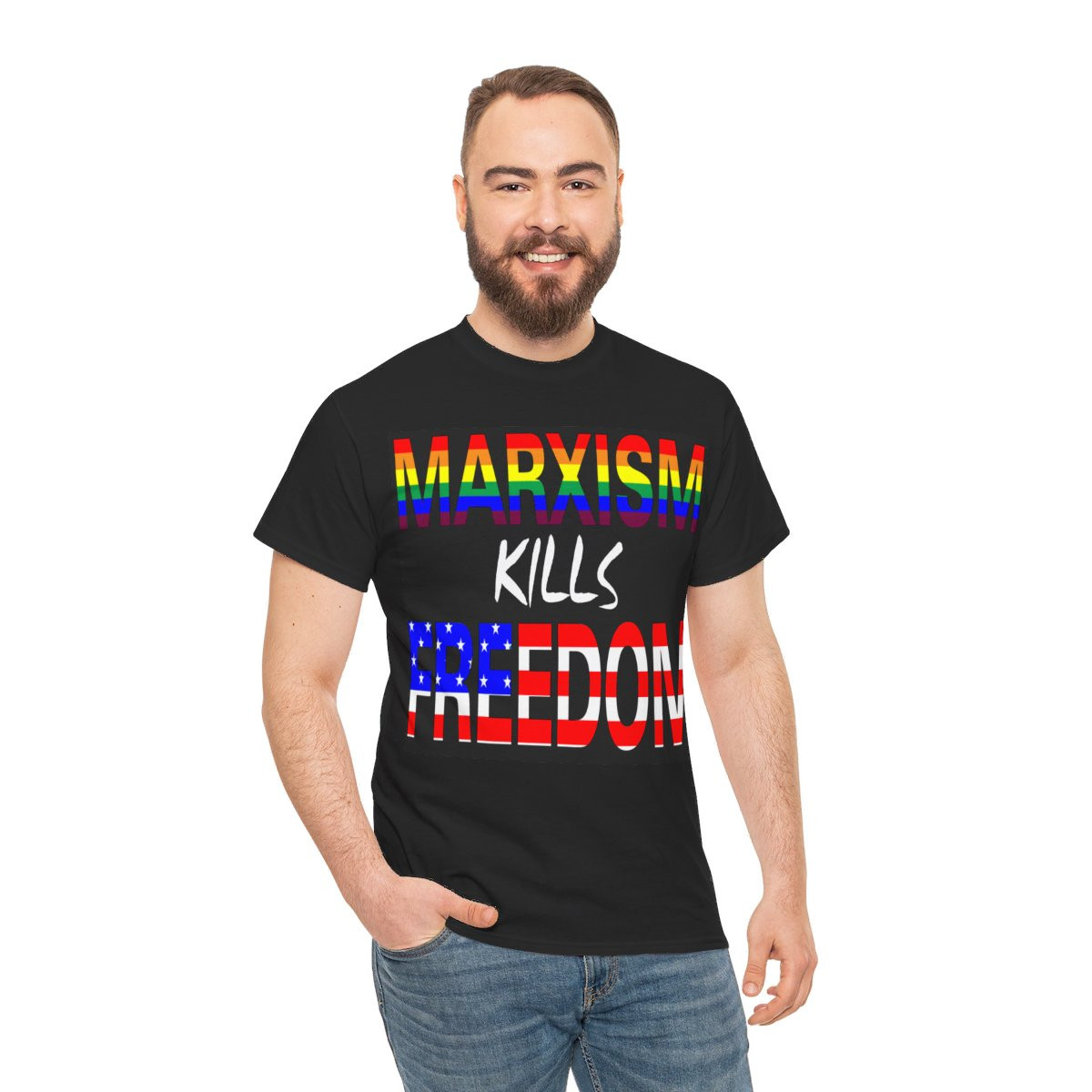 Marxism Kills Freedom 2 Unisex Short Sleeve Tee