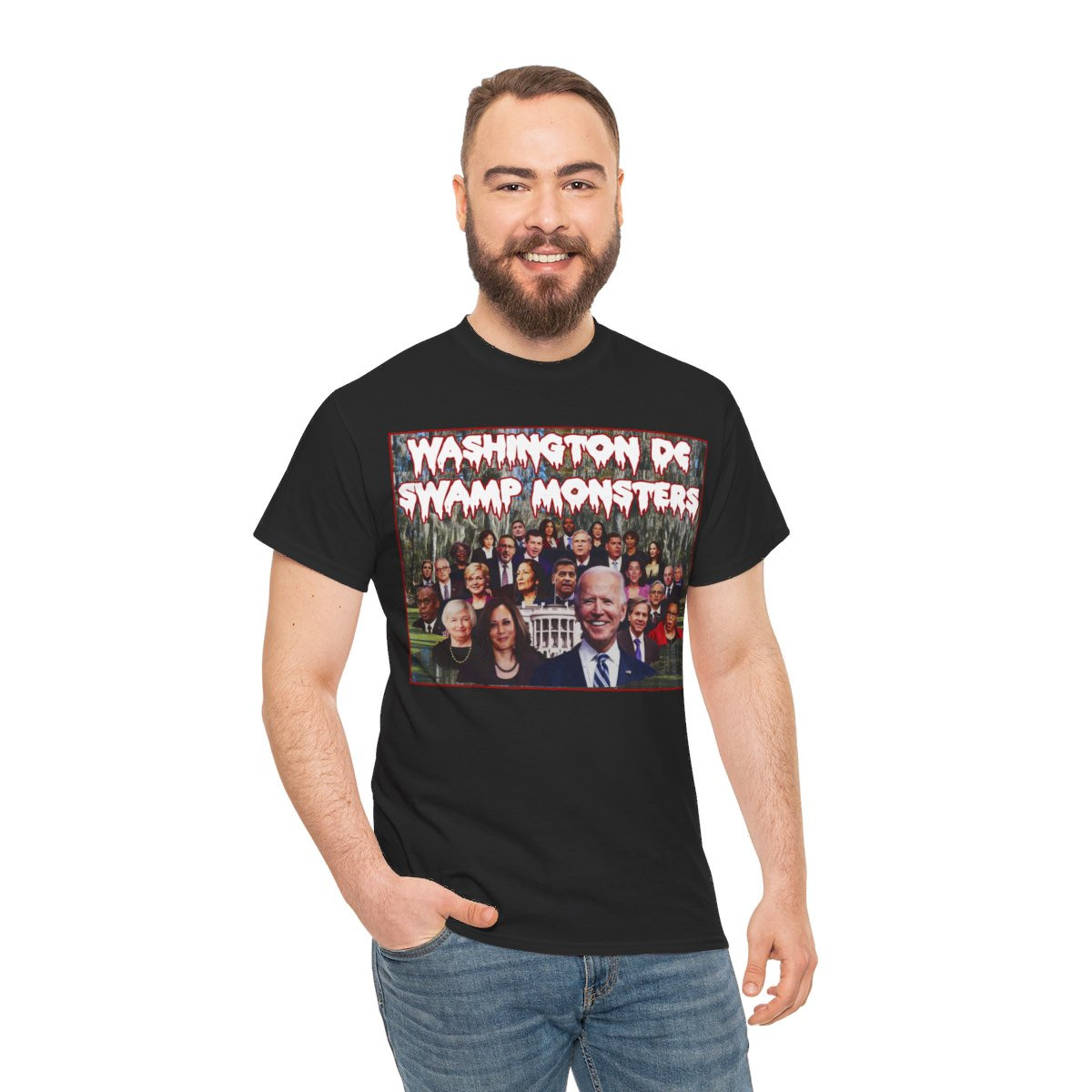 Washington DC Swamp Monsters Unisex Heavy Cotton Tee