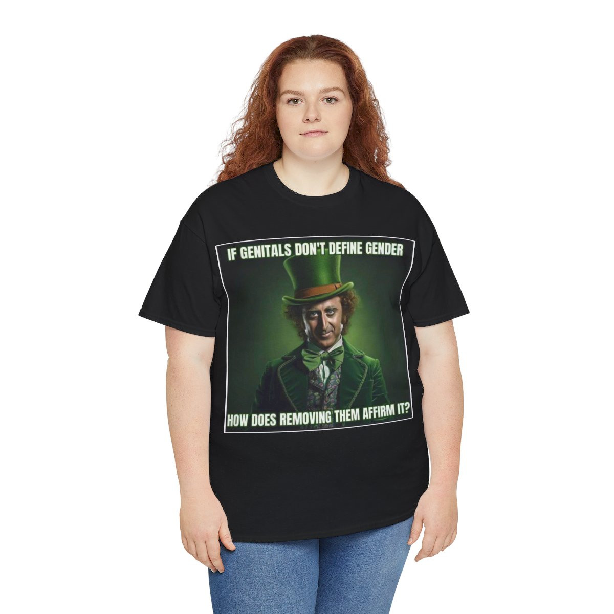 If Genitals Don't Define Gender How Does... Unisex Heavy Cotton Tee
