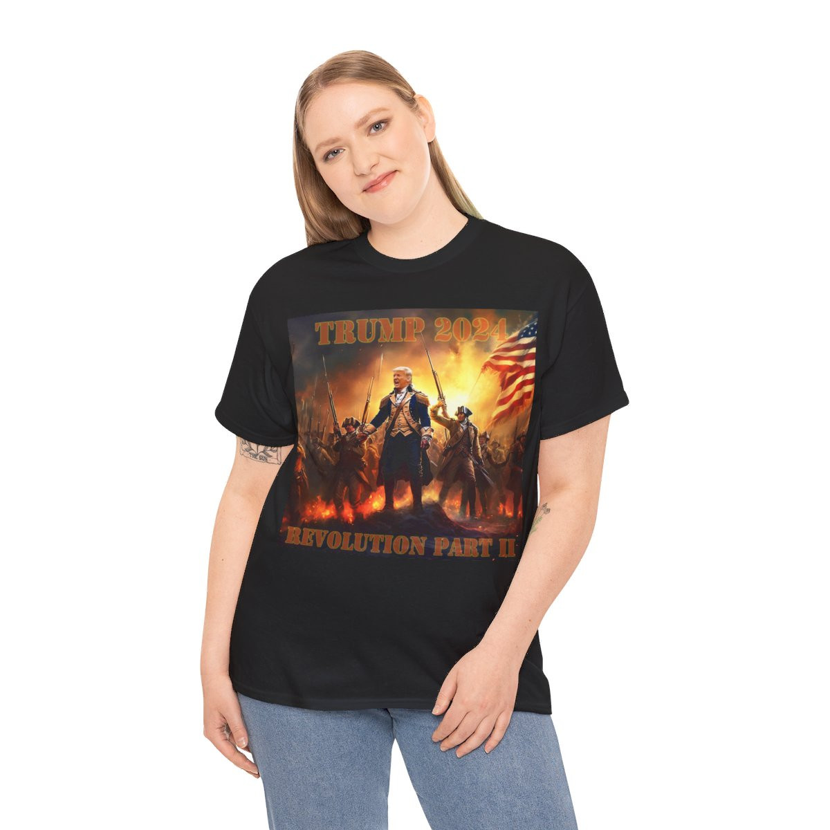 Trump 2024 The Second American Revolution  short Sleeve Tee
