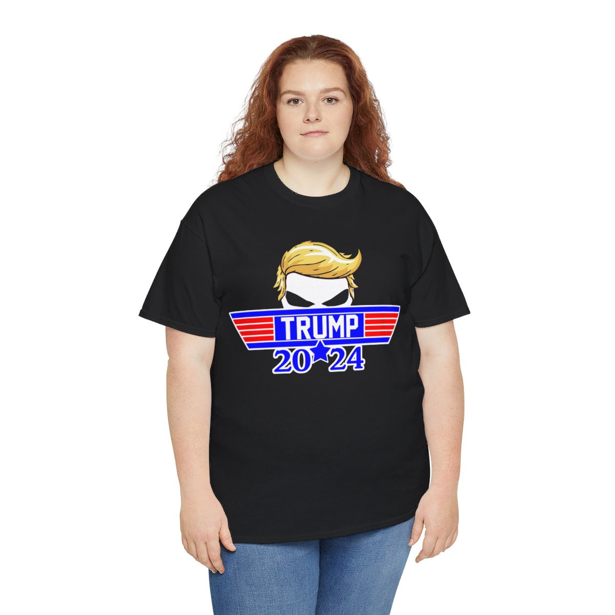 Trump 2024 Skull Wings  Unisex Heavy Cotton Tee