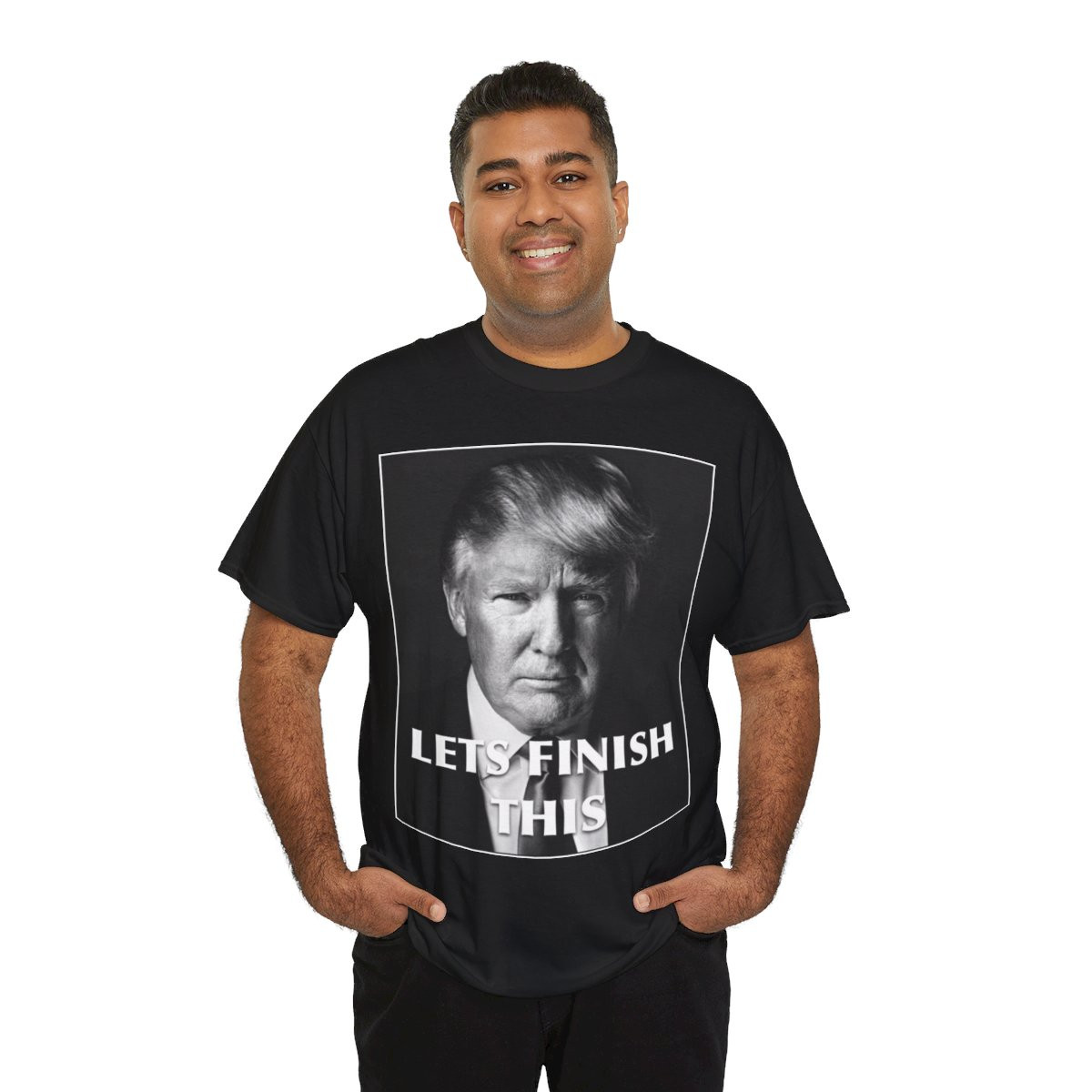 Trump 2024 Lets Finish This Unisex Heavy Cotton Tee