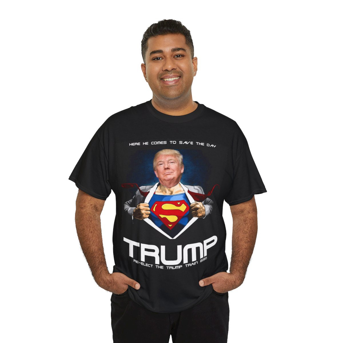 Super Trump re-elect 2020 Unisex Heavy Cotton Tee