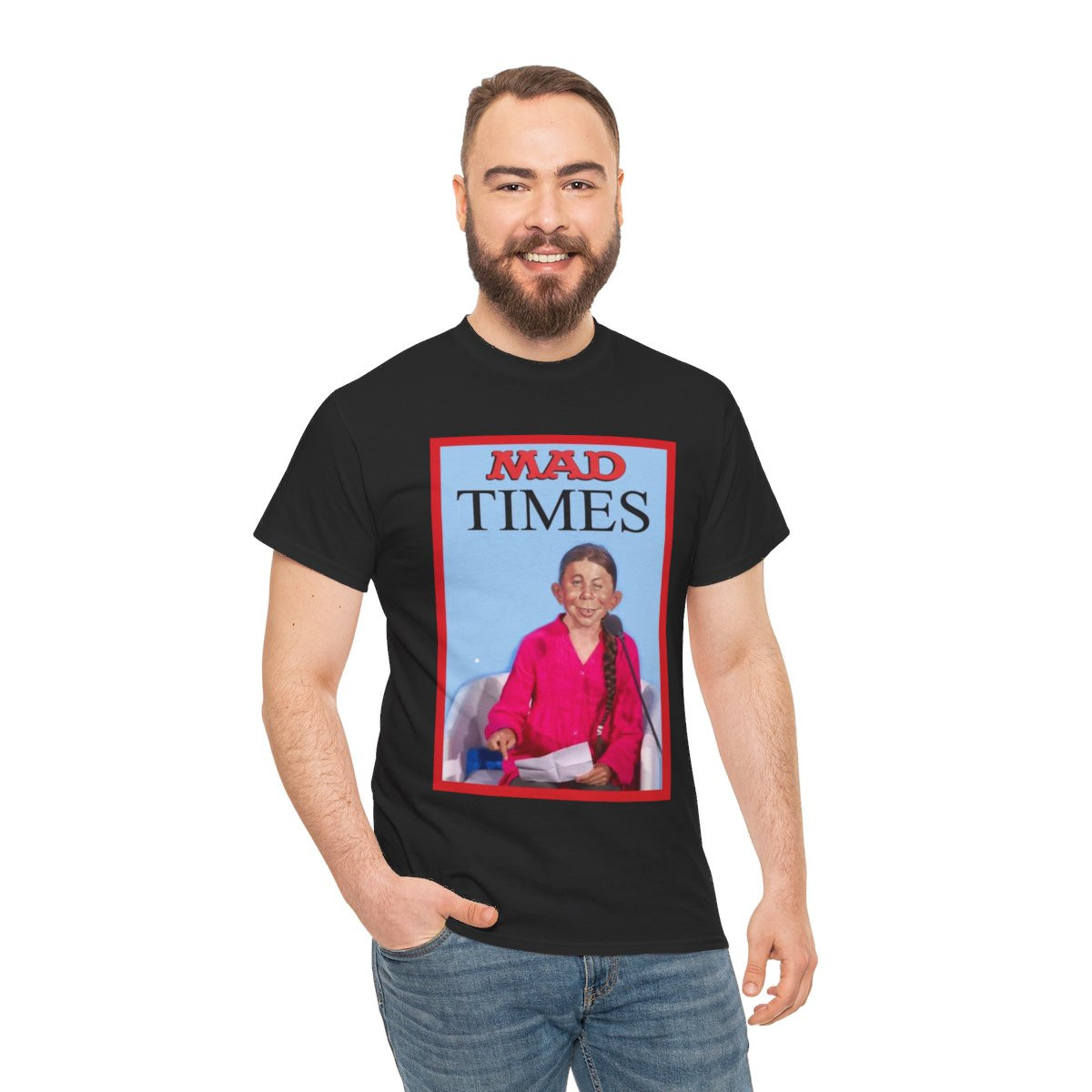 TIME magazine parody Mad Mag Greta Global warming  Unisex Heavy Cotton Tee