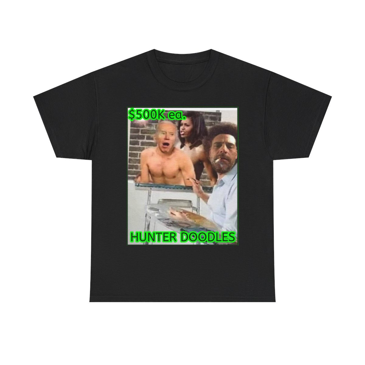 Hunter Biden Hunter Doodles Unisex Heavy Cotton Tee