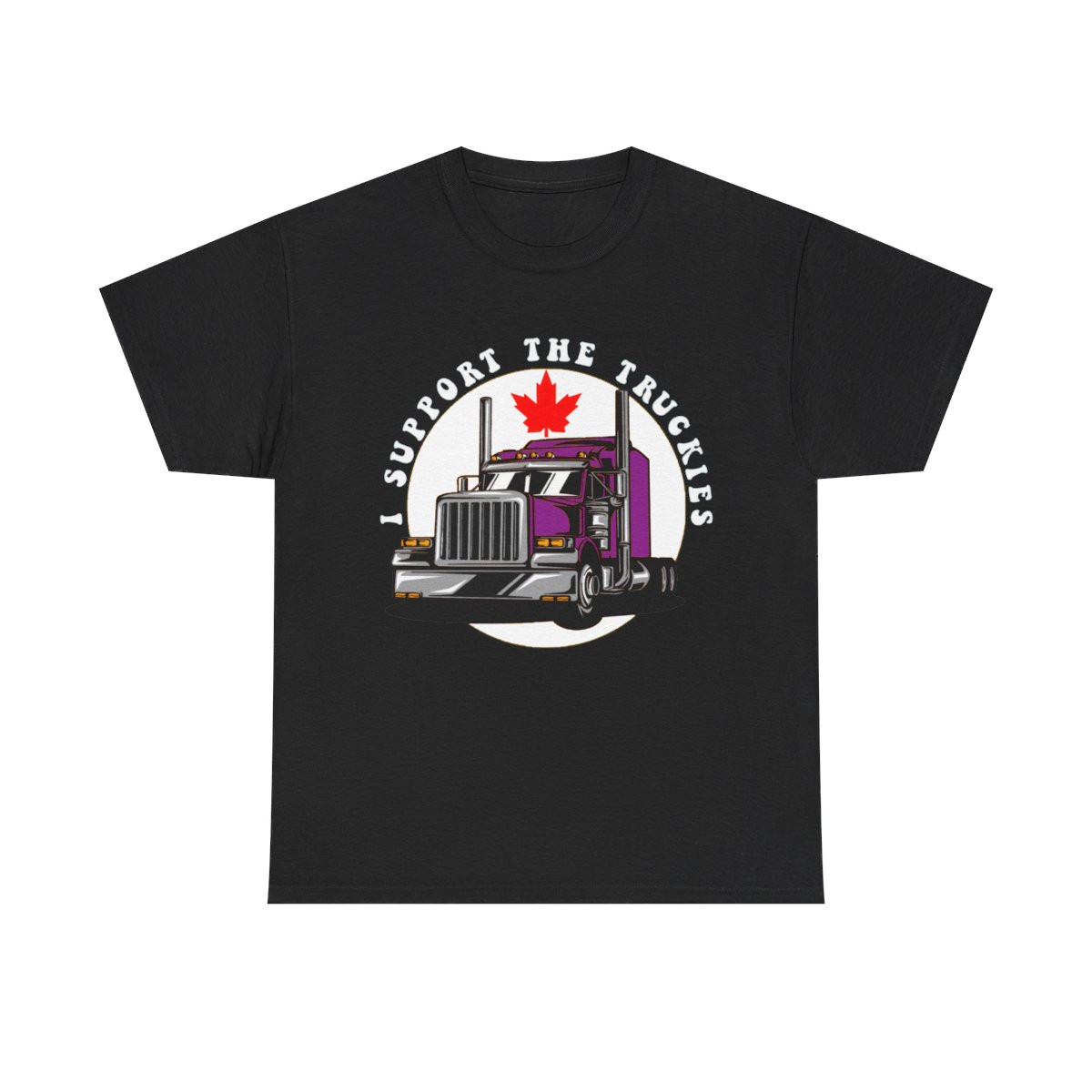I support the  Truckies Fighting for Freedom across Canada Sleeve Tee
