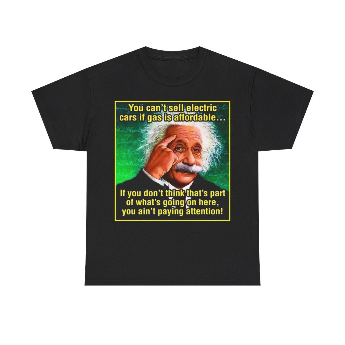 You can't sell electric cars if gas is affordable Men's Short Sleeve Tee