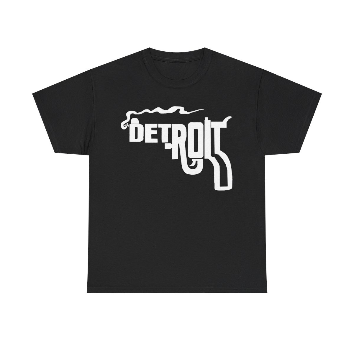 Detroit 2A pistol logo  Unisex Heavy Cotton Tee