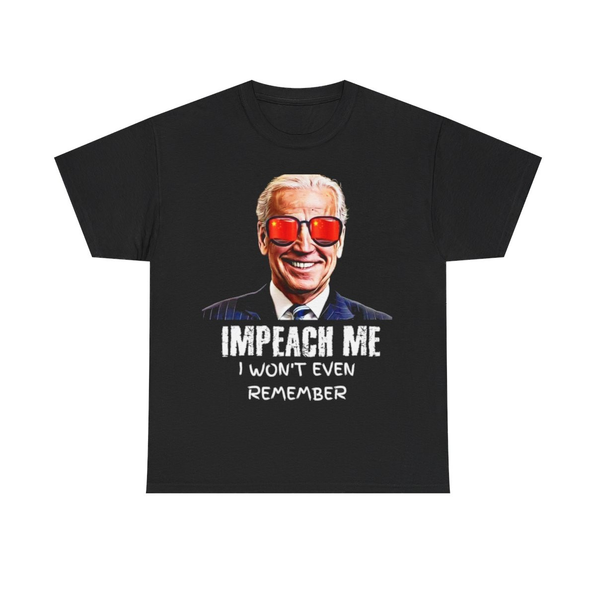 Joe Biden Impeach me now, I won't even remember it Men's Short Sleeve Tee