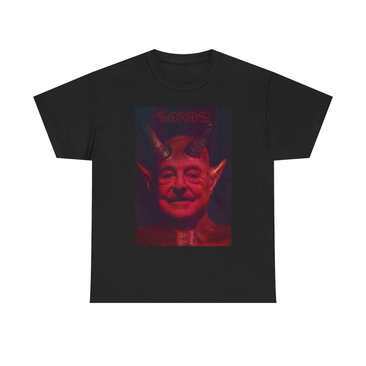 Soros = Satan nwo George Soros Short Sleeve T Shirt
