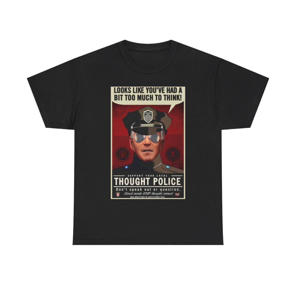 Thought Police Joe Biden  Short Sleeve Tee
