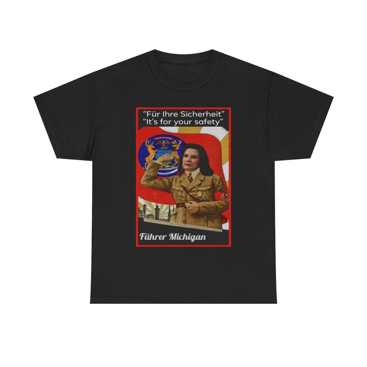 Governor Fuhrer Michigan Gestapo Gretchen Whitmer short Sleeve Tee
