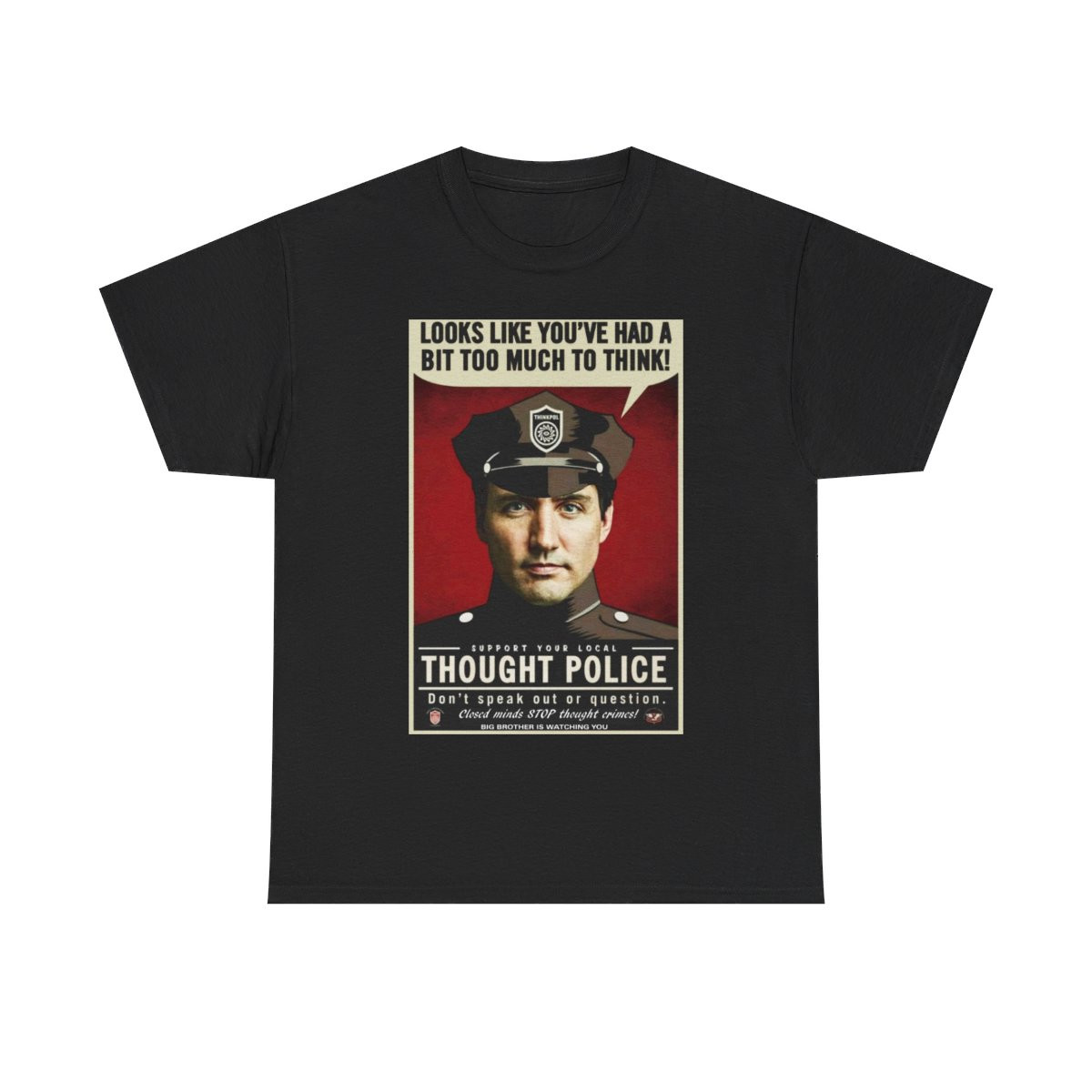 Thought Police Kevin Trudeau Canada Short Sleeve Tee