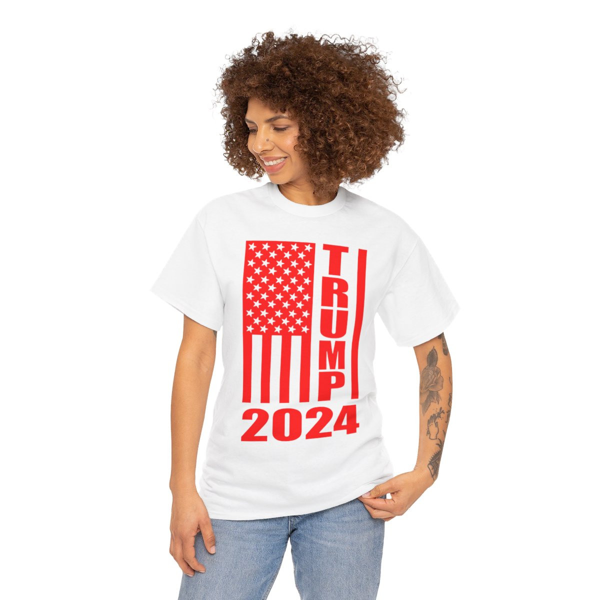 Trump 2024 Flag red Unisex Short Sleeve Tee