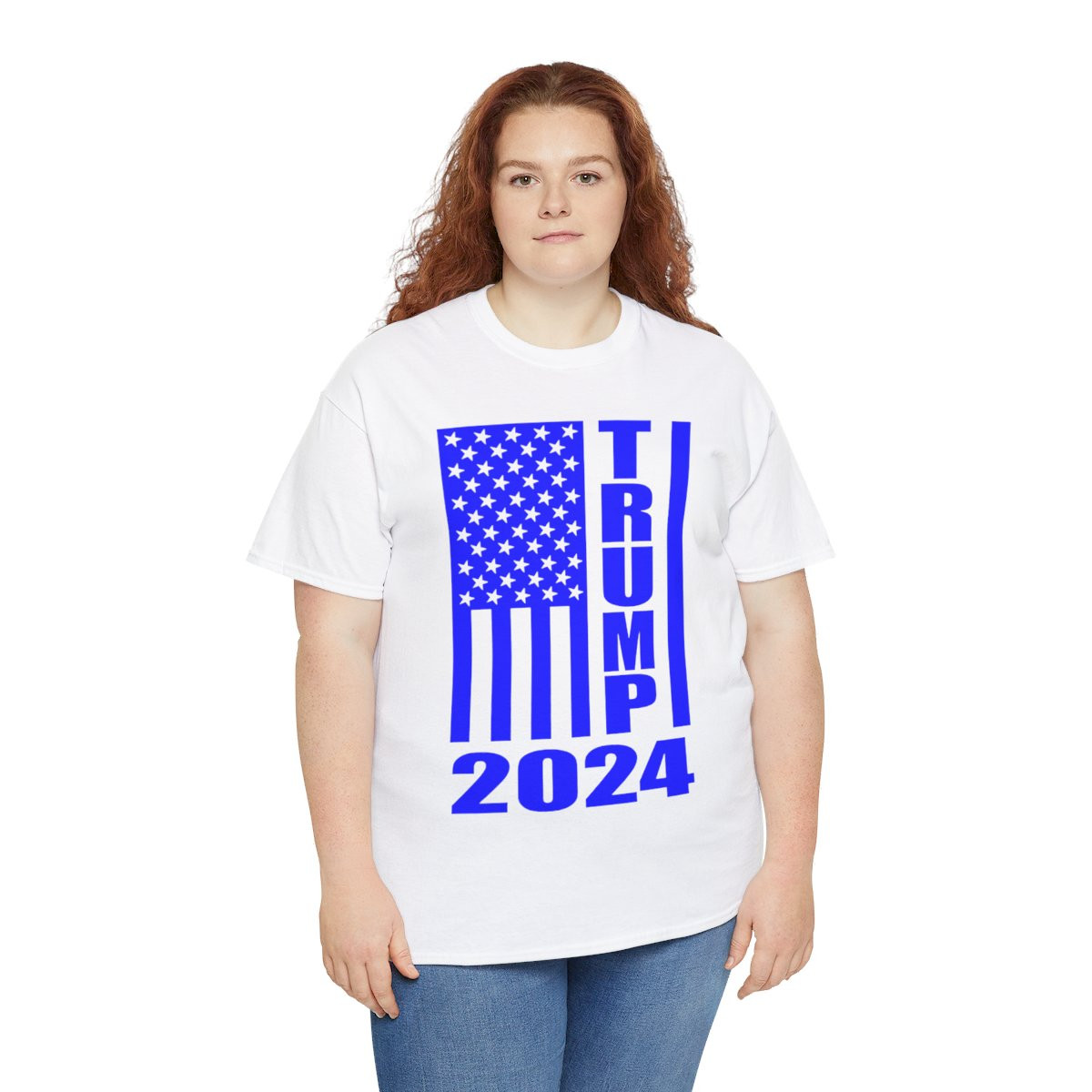 Trump 2024 Flag blue Unisex Short Sleeve Tee