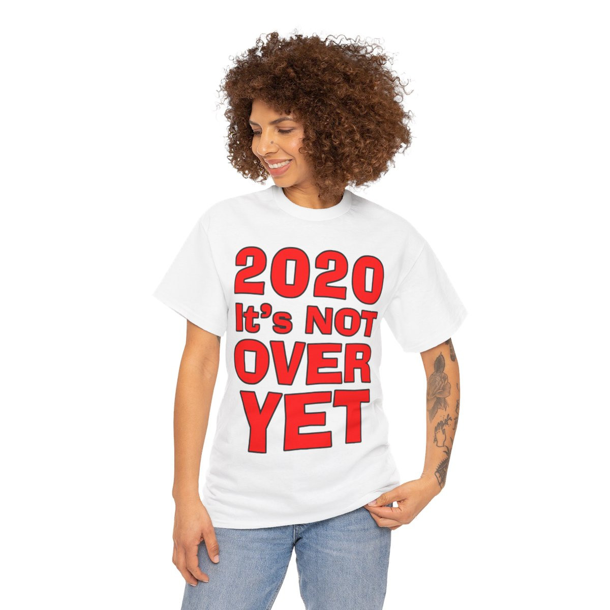 Trump 2020 It's Not Over Yet red Unisex Short Sleeve Tee