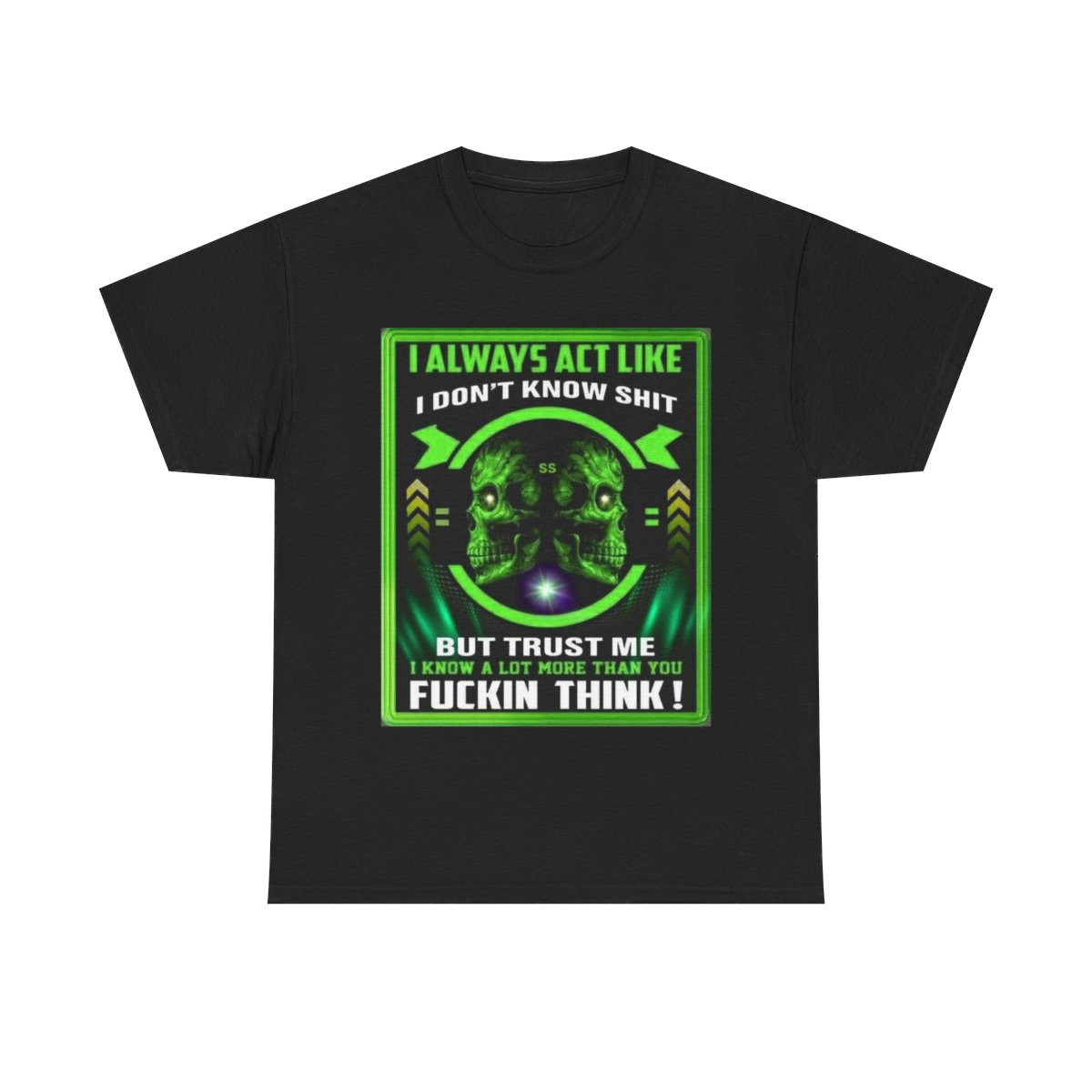 I know more than you think Unisex Heavy Cotton Tee