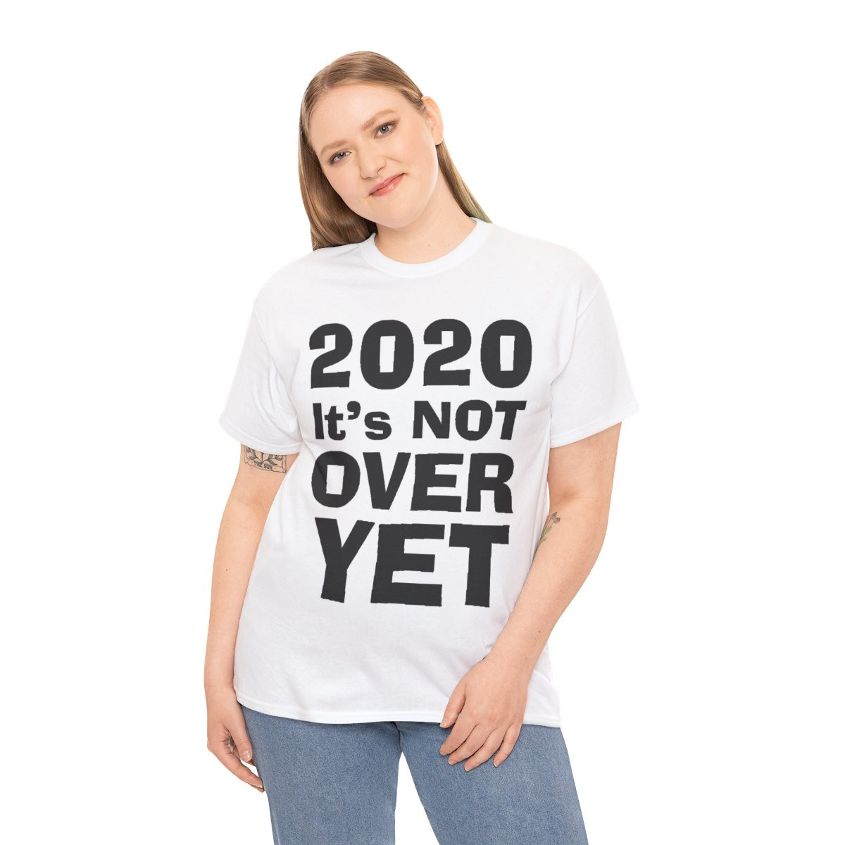 Trump 2020 It's Not Over Yet blk Unisex Short Sleeve Tee