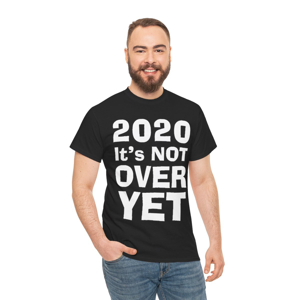 Trump 2020 It's Not Over Yet wht Unisex Short Sleeve Tee
